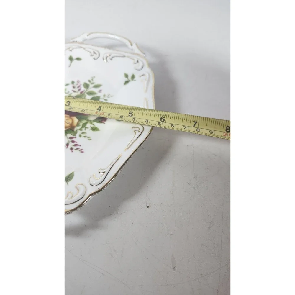 Royal Albert Old Country Roses Small Grandeur Tray 2 Handle NIB